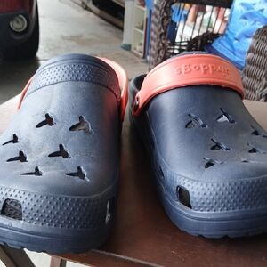 Birddogs Navy and Orange Slip-On Loafers